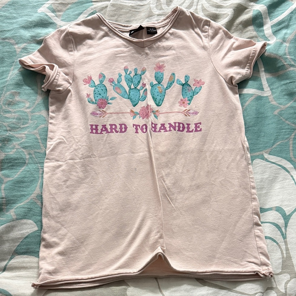 Cruel Girl Light Pink Cactus Tee